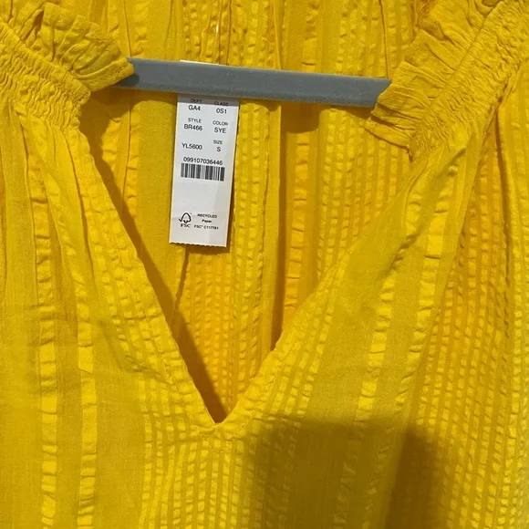 J Crew Ruffle-trim tiered dress in cotton dobby, S - Picture 4 of 12